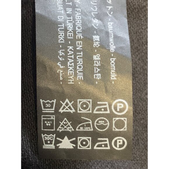 Zara Small Black Denim Bustier Dress Strapless Button Midi Women Jean NWT New - Picture 8 of 10